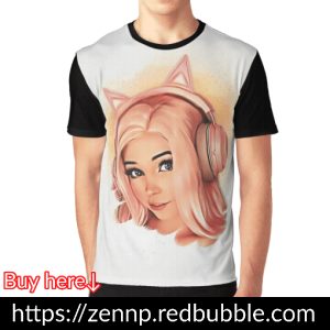 Belle Delphine animated and printed