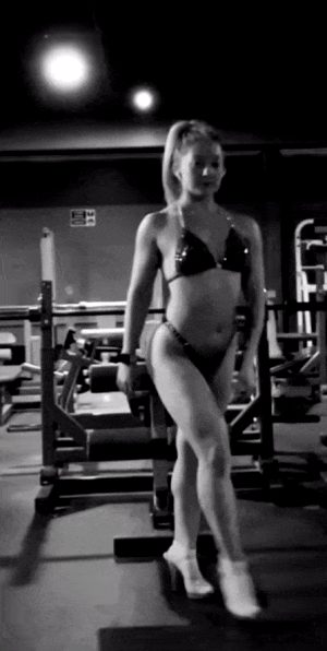 Bikini Gym Pose
