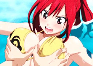 Erza Scarlet in bikini