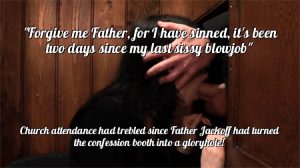 Father lets teen forgive her from sins, until next Saturday