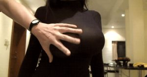 fondling big boobs