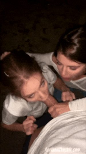Girlfriend and her friend sharing my big cock