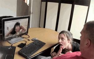 Mandy sucking her dads dick