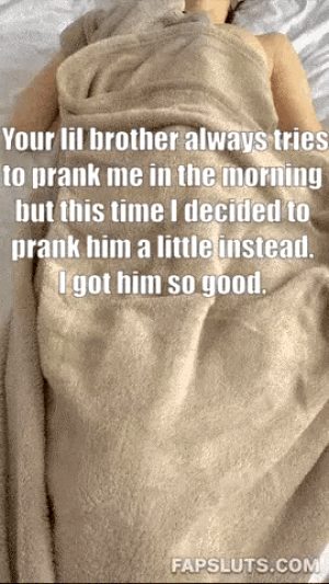 My lil brother was left speechless after my girlfriend turned the tables on his little prank.