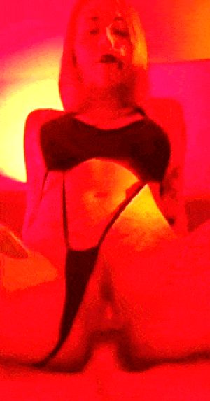 Red light, black panties