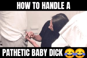 Short Dicklet Tricked Into Spewing Cum!