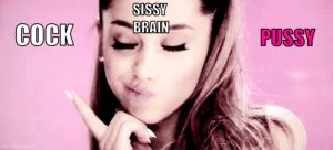 Sissy brain thinking – sissy caption