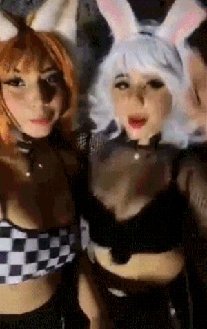 Teasing cosplay sluts begging to be soaked in cum