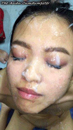The Asian Cumdumpster – Jizz Blasted Right Between the Eyes!
