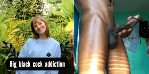 This white Teen is addicted to Big Black Cocks