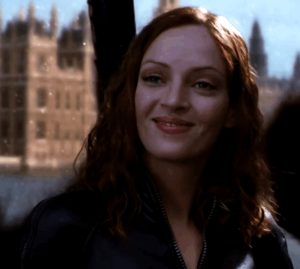 Uma Thurman emma peel gif